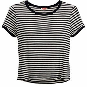 Mossimo Black and White Striped Top